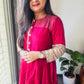 “Ruby” mashru silk dress