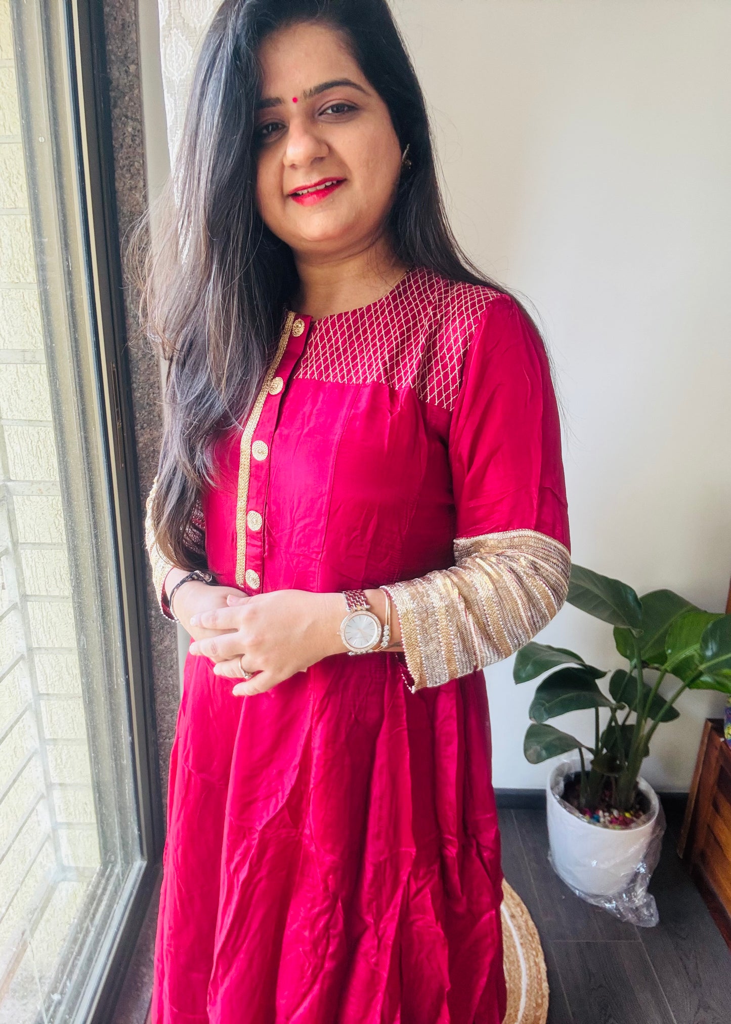 “Ruby” silk dress 💜