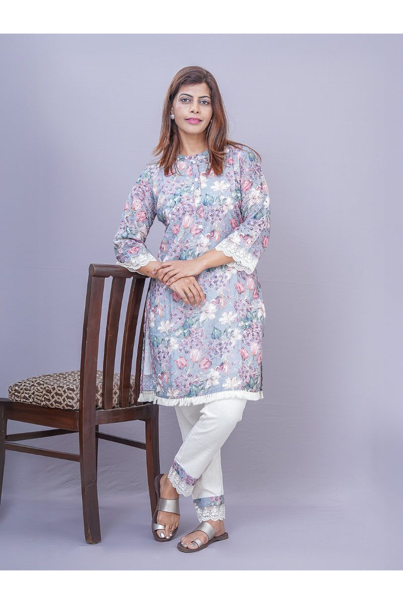 “Kanshi” cotton kurti pant