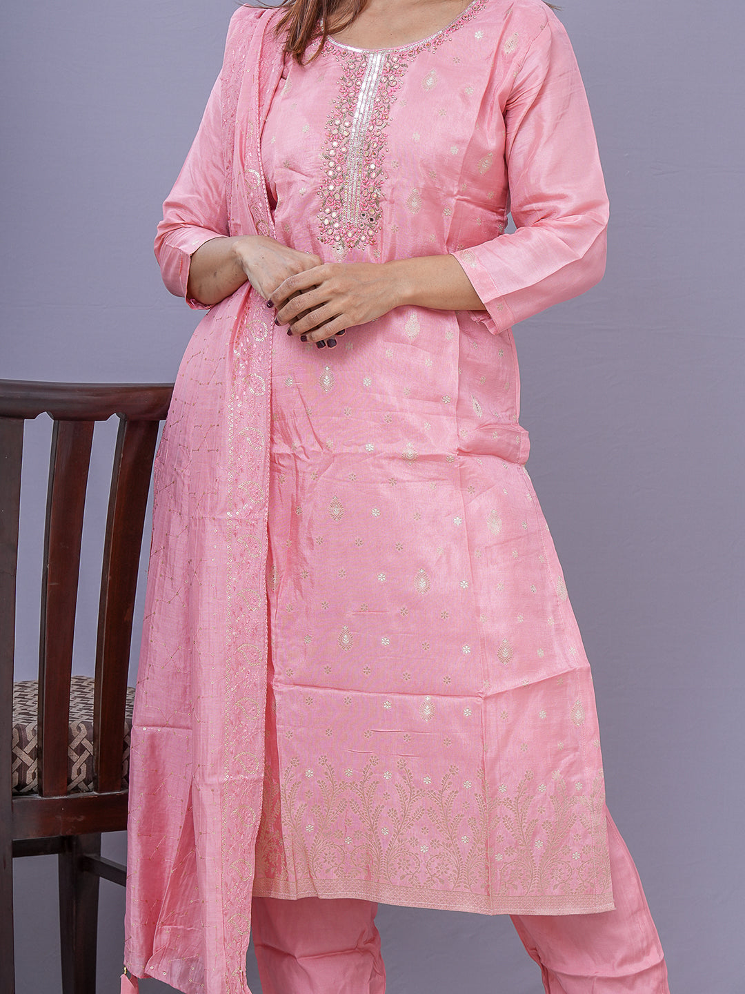 “Rani” Banarasi Silk Suit Set 💕💜