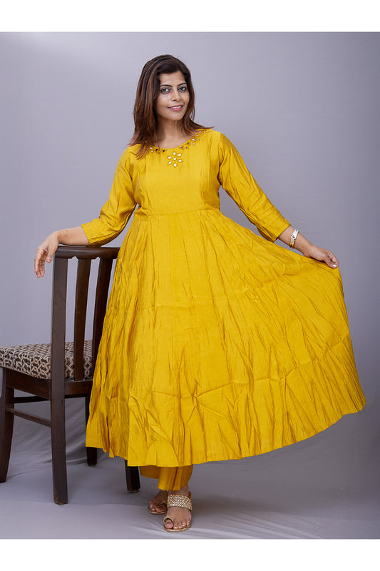 "Mayuri" Cotton silk kurti pant