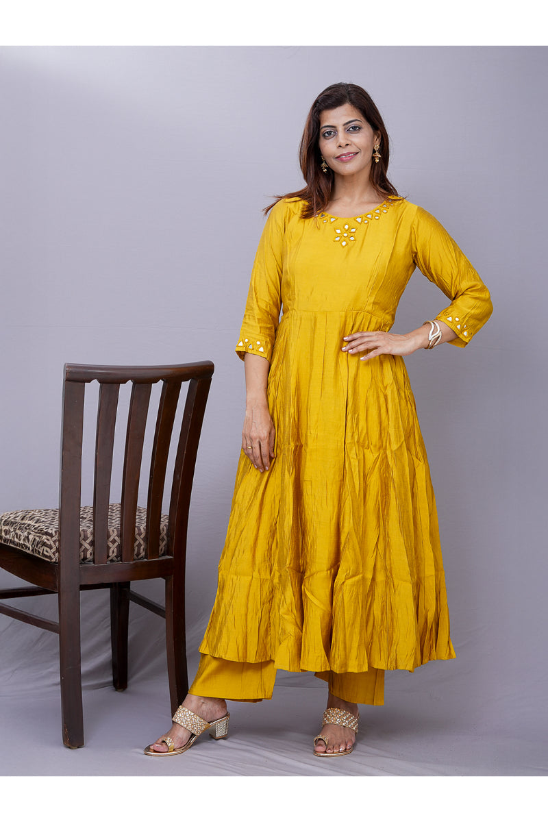 "Mayuri" Cotton silk kurti pant