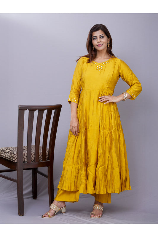 "Mayuri" Cotton silk kurti pant
