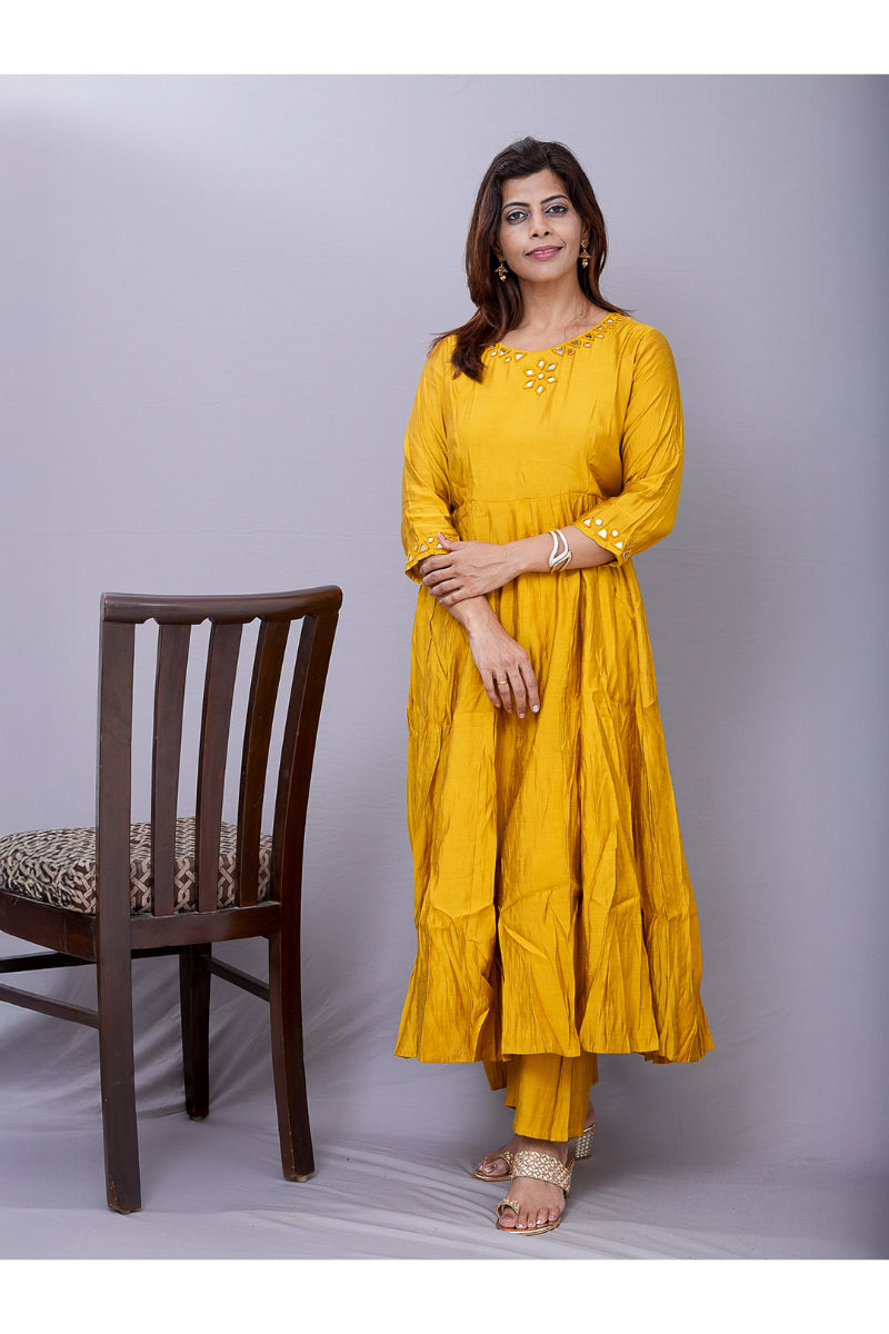 "Mayuri" Cotton silk kurti pant