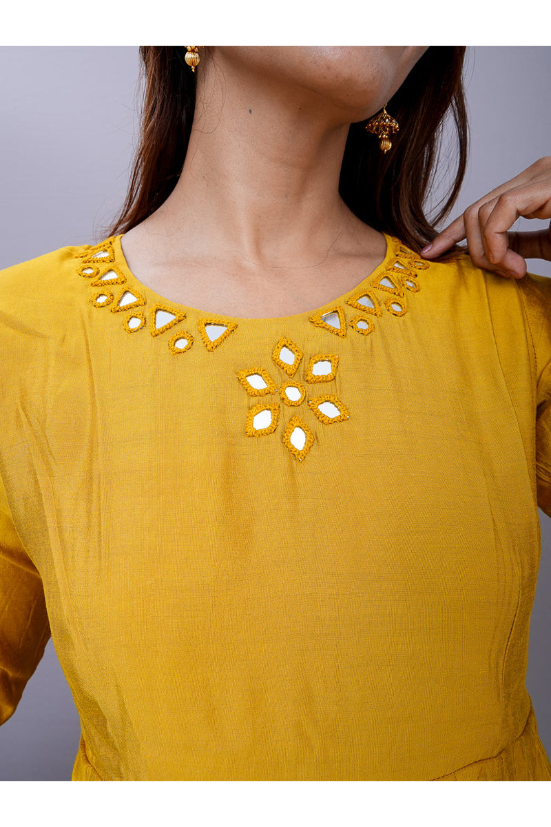 "Mayuri" Cotton silk kurti pant