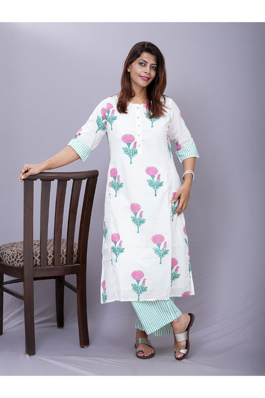 "Lovisha" cotton kurti pant