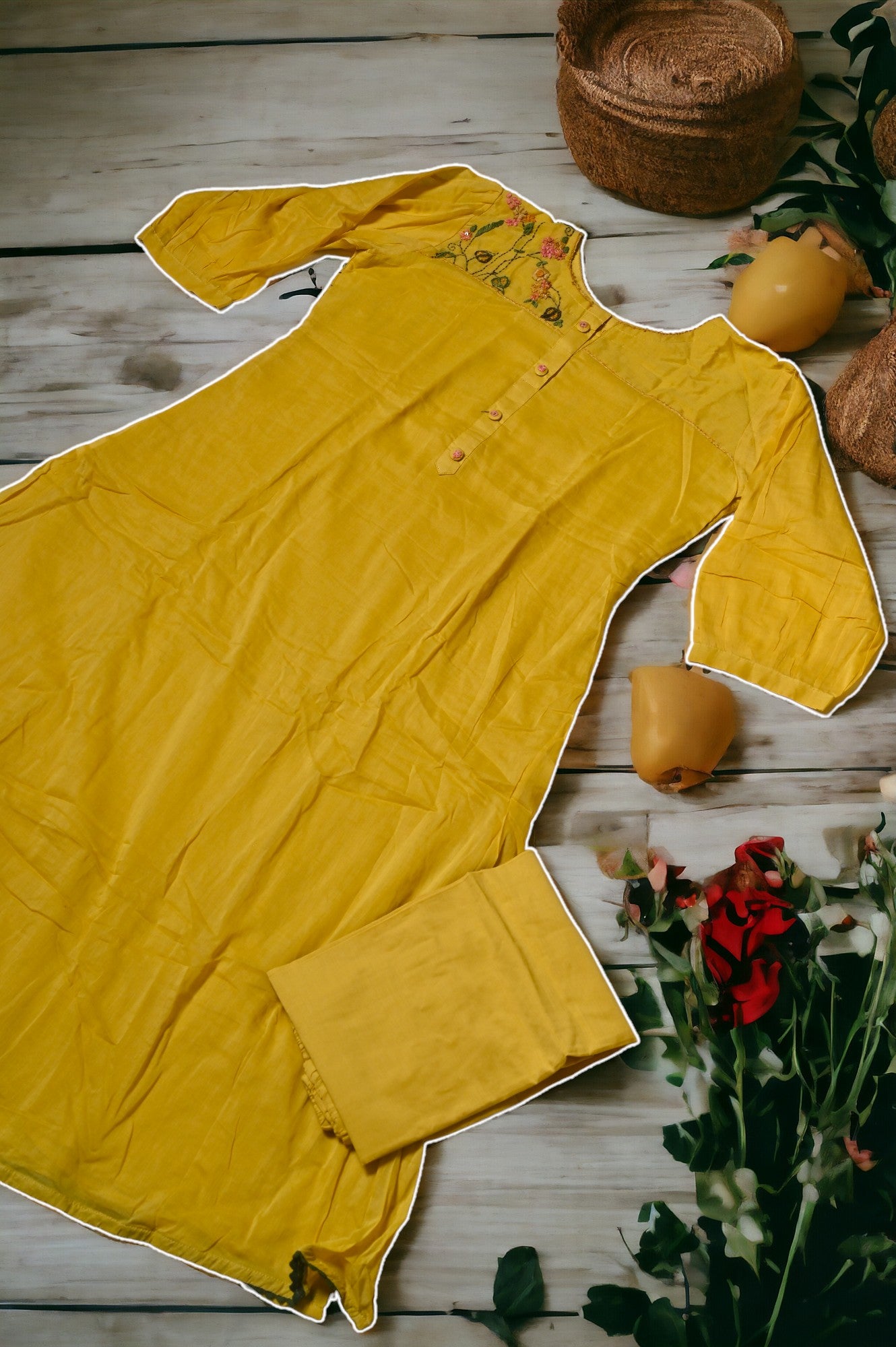 Blossem Mal Cotton Kurti Pant