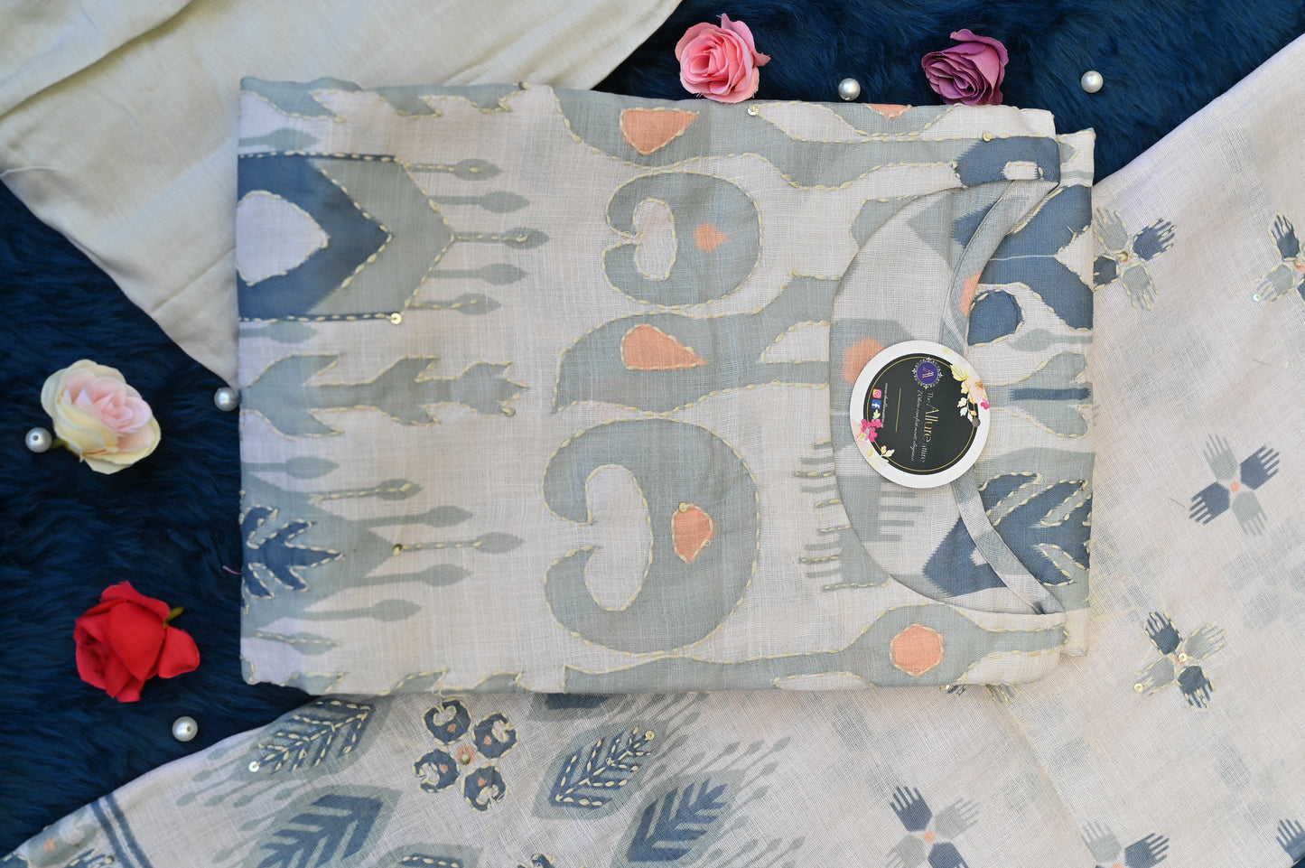 Ikkat with handwork kota doriya limited edition dress !