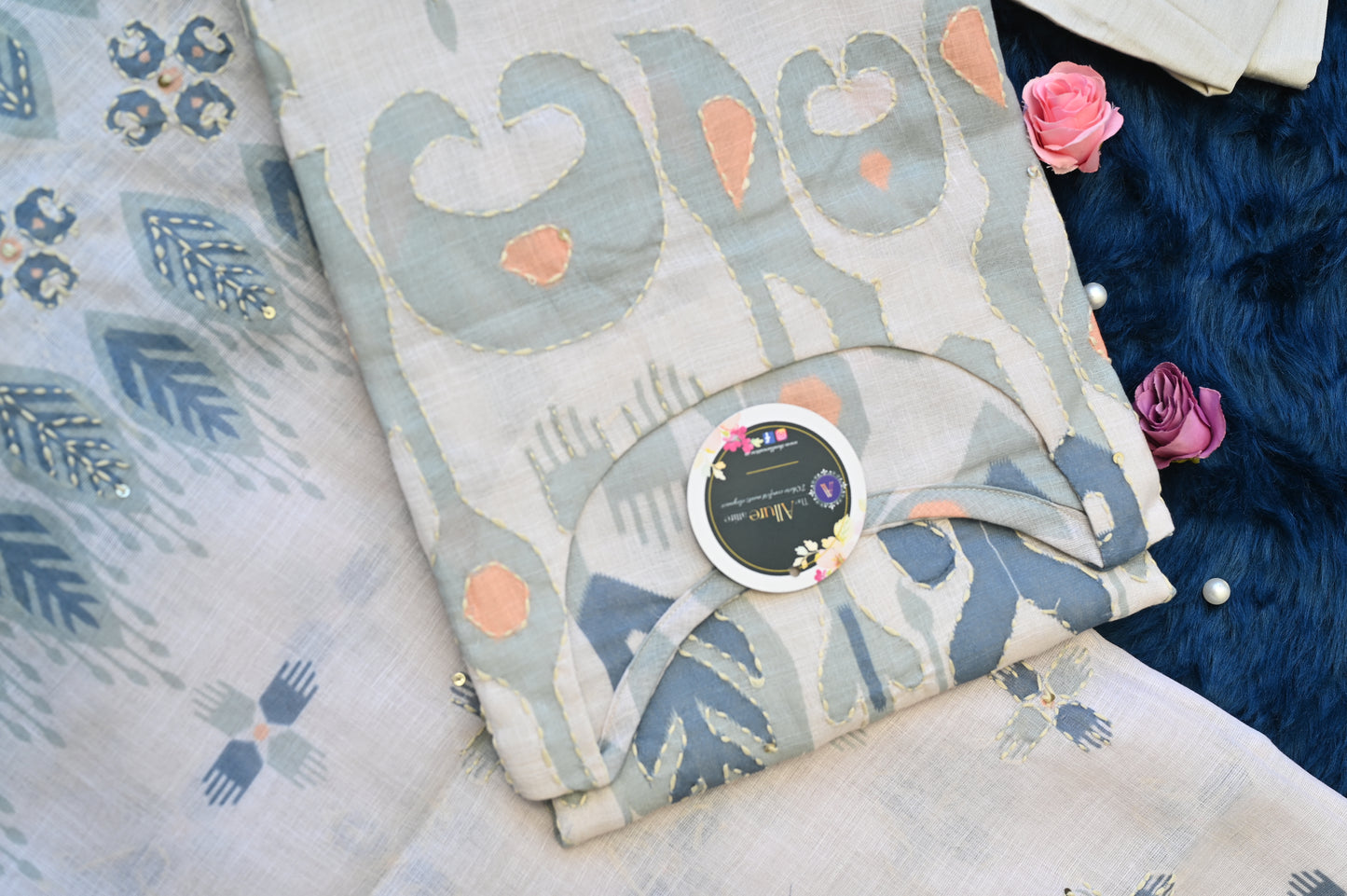 Ikkat with handwork kota doriya limited edition dress !