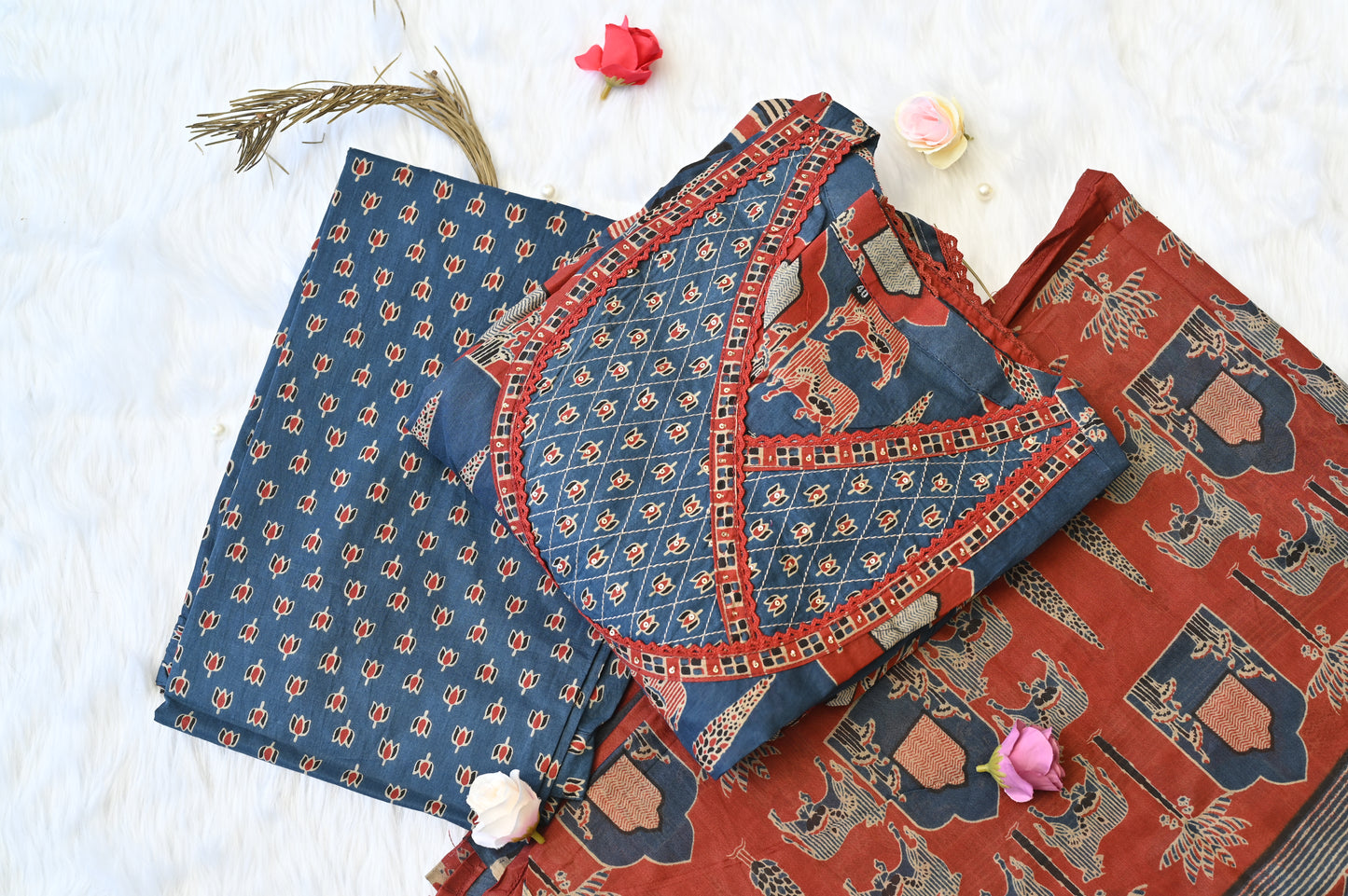 Full Sleeve print mal cotton dress !