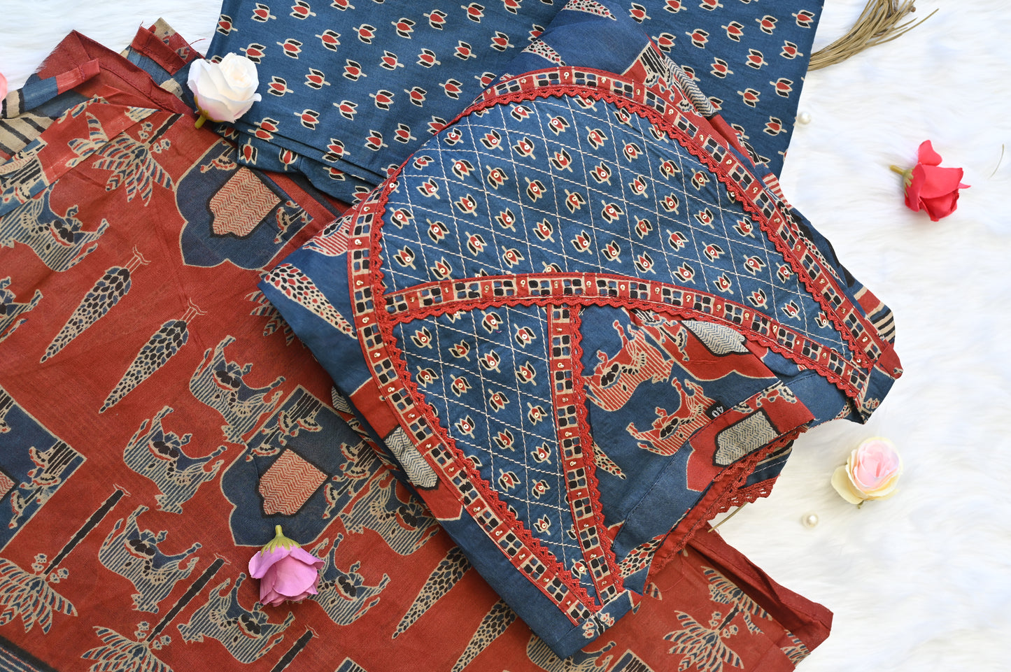 Full Sleeve print mal cotton dress !