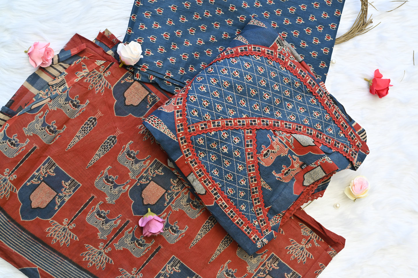 Full Sleeve print mal cotton dress !