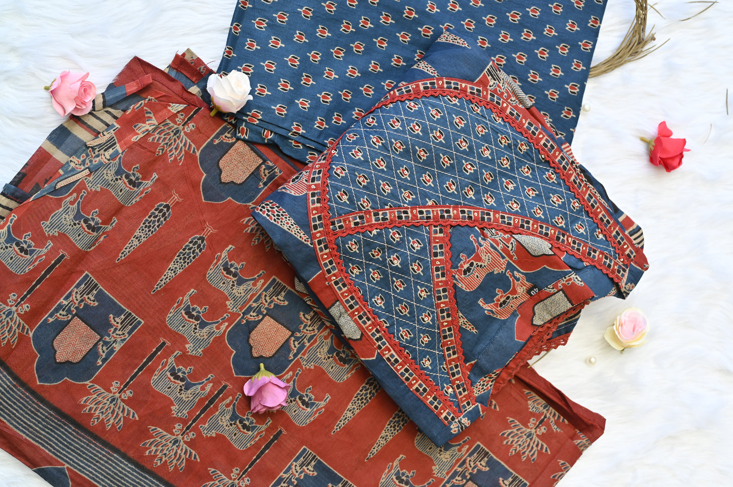 Full Sleeve print mal cotton dress !