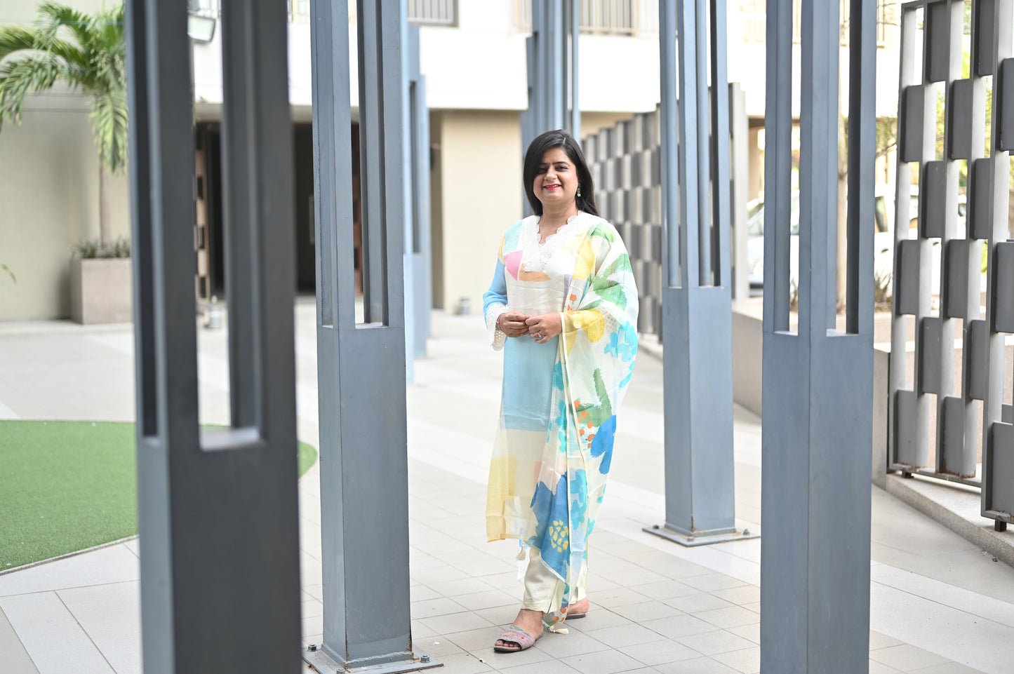 Pure Organza Designer Dress !