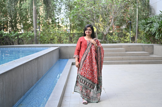 Kota Doriya chanderi silk dress !