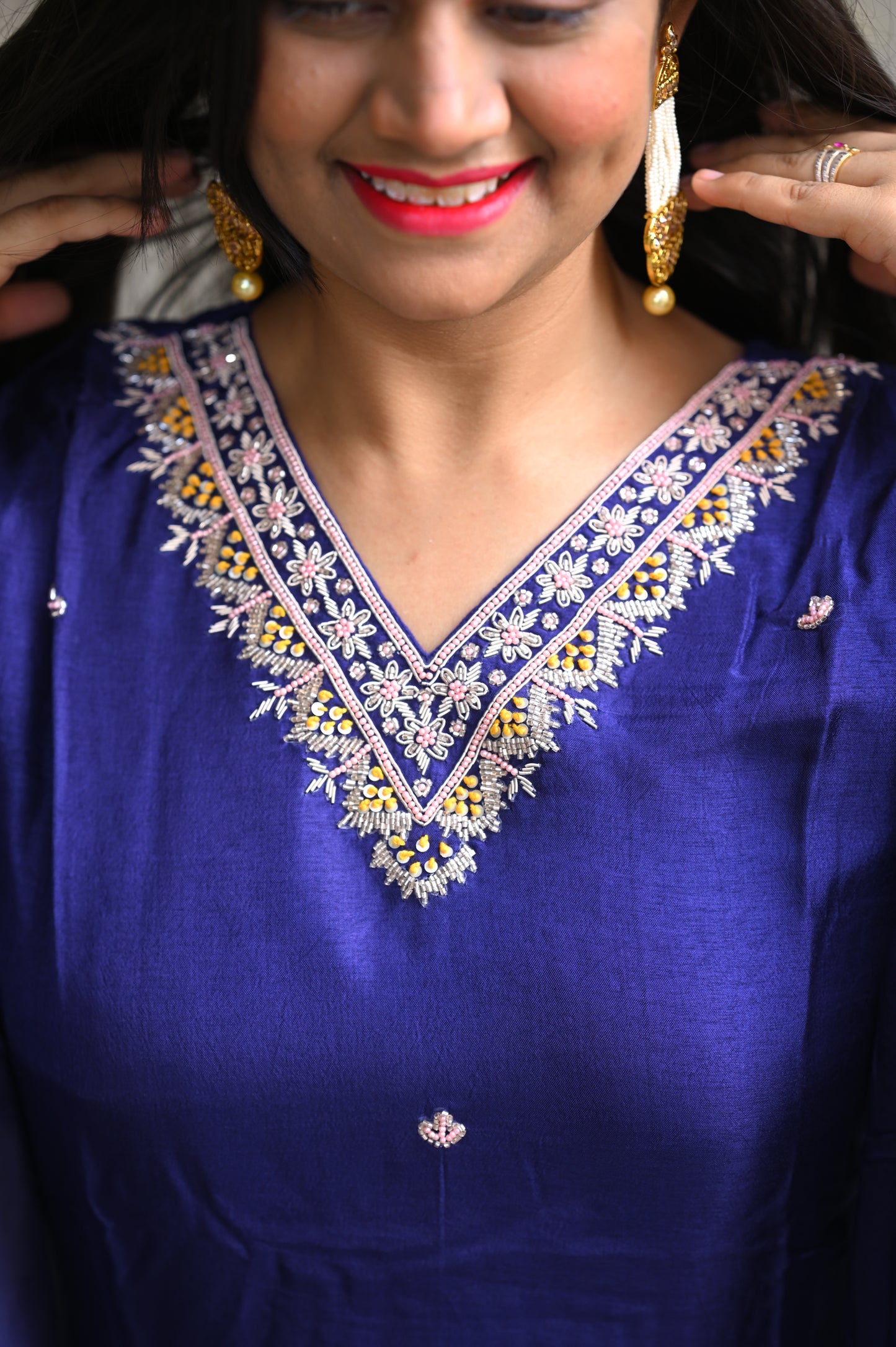 Purple Love Pure Zardoshi and Pearl handwork dress!