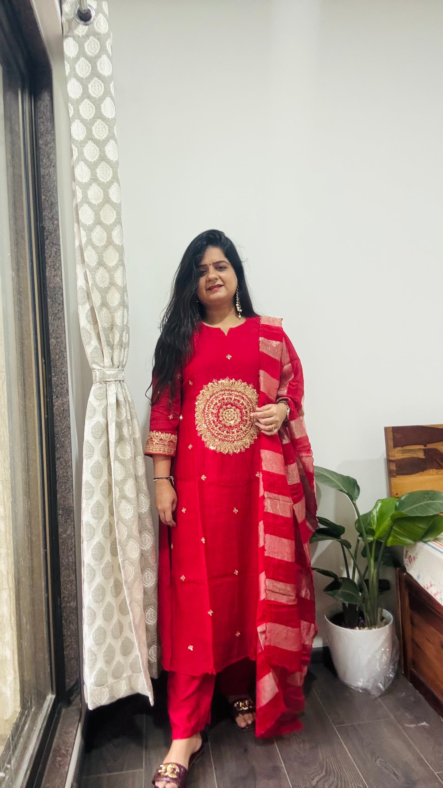 “Rangya” Mul Chanderi Suit Set ❣️💜