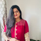 “Ruby” mashru silk dress