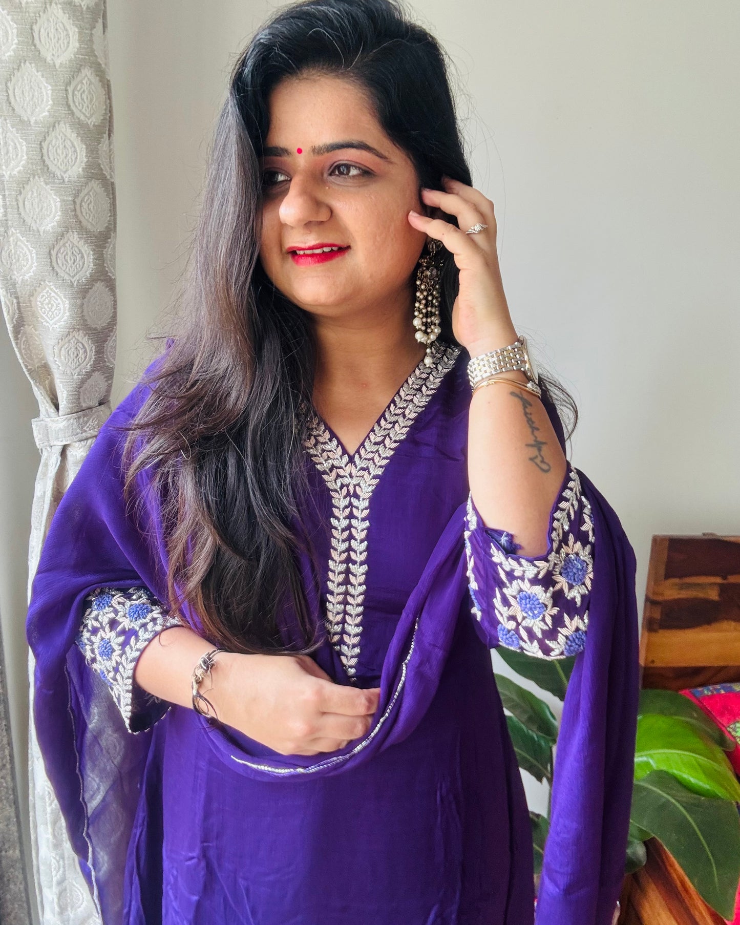 “Suhana” Pure Chinon Dress !