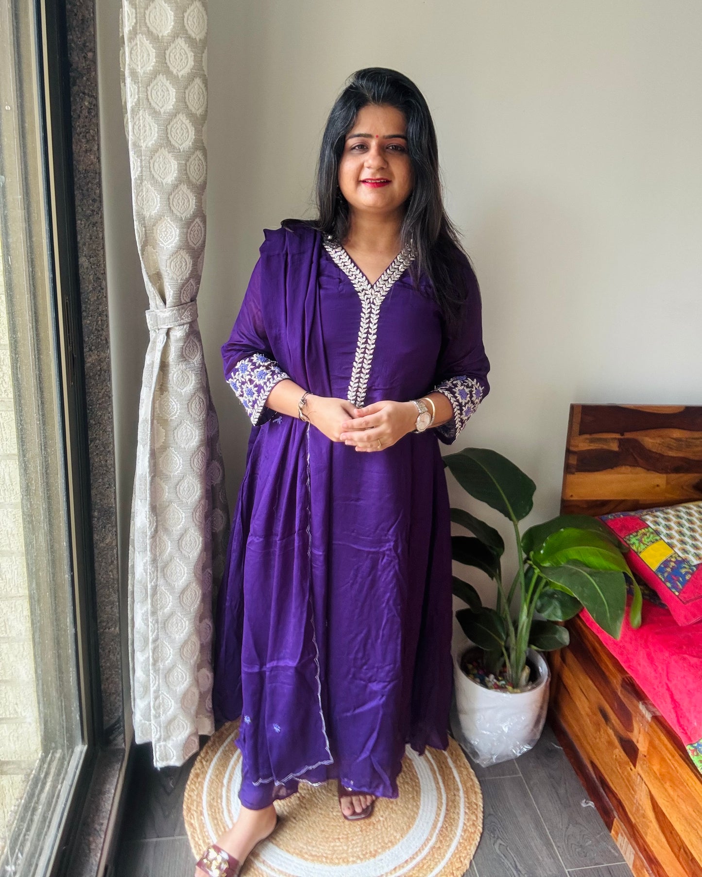 “Suhana” Pure Chinon Dress !