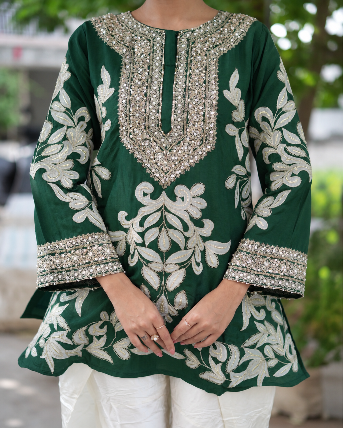Mehfil Emerald Fusion Set