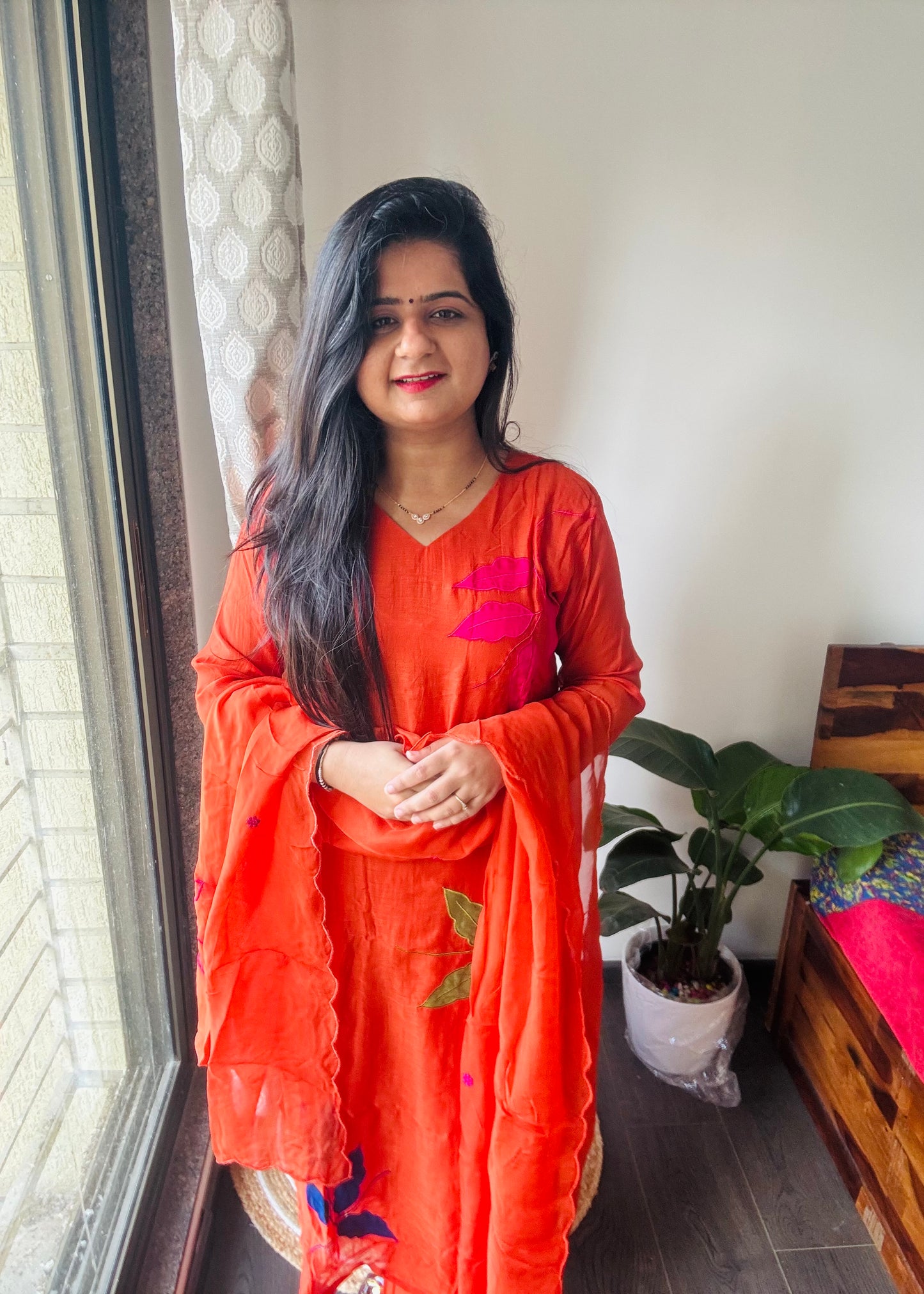 “Ruhi”Pure Mul Chanderi Suit Set !