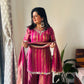 “Shiney” tissue and Mirror handwork shahara set