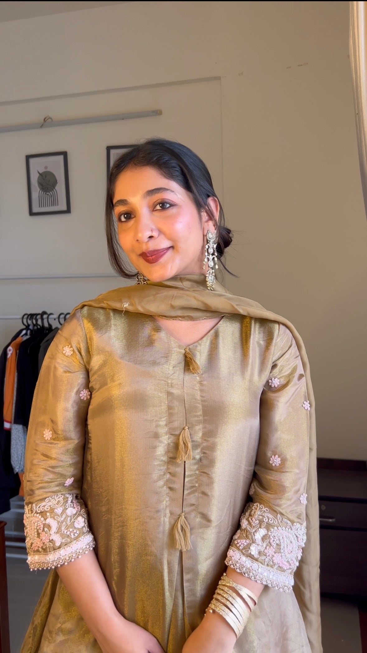 Ragini Tissue Sharara Dress