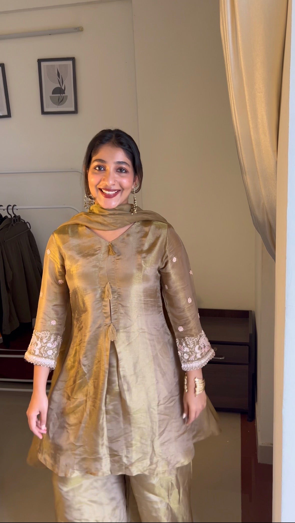 Ragini Tissue Sharara Dress