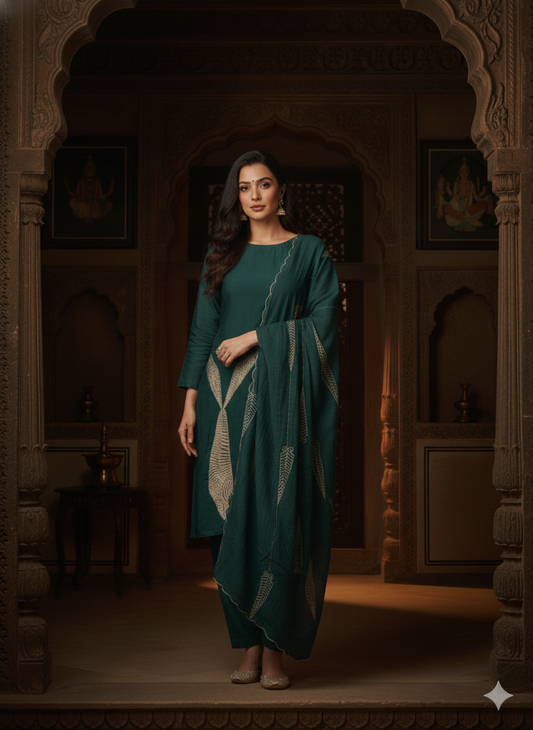 “Aachanl “ pure mul chanderi suit