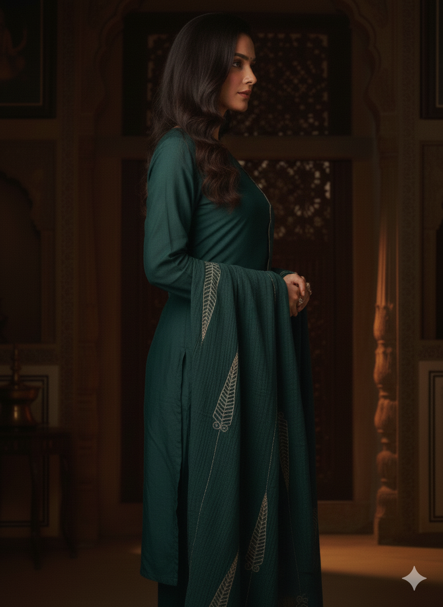 “Aachanl “ pure mul chanderi suit