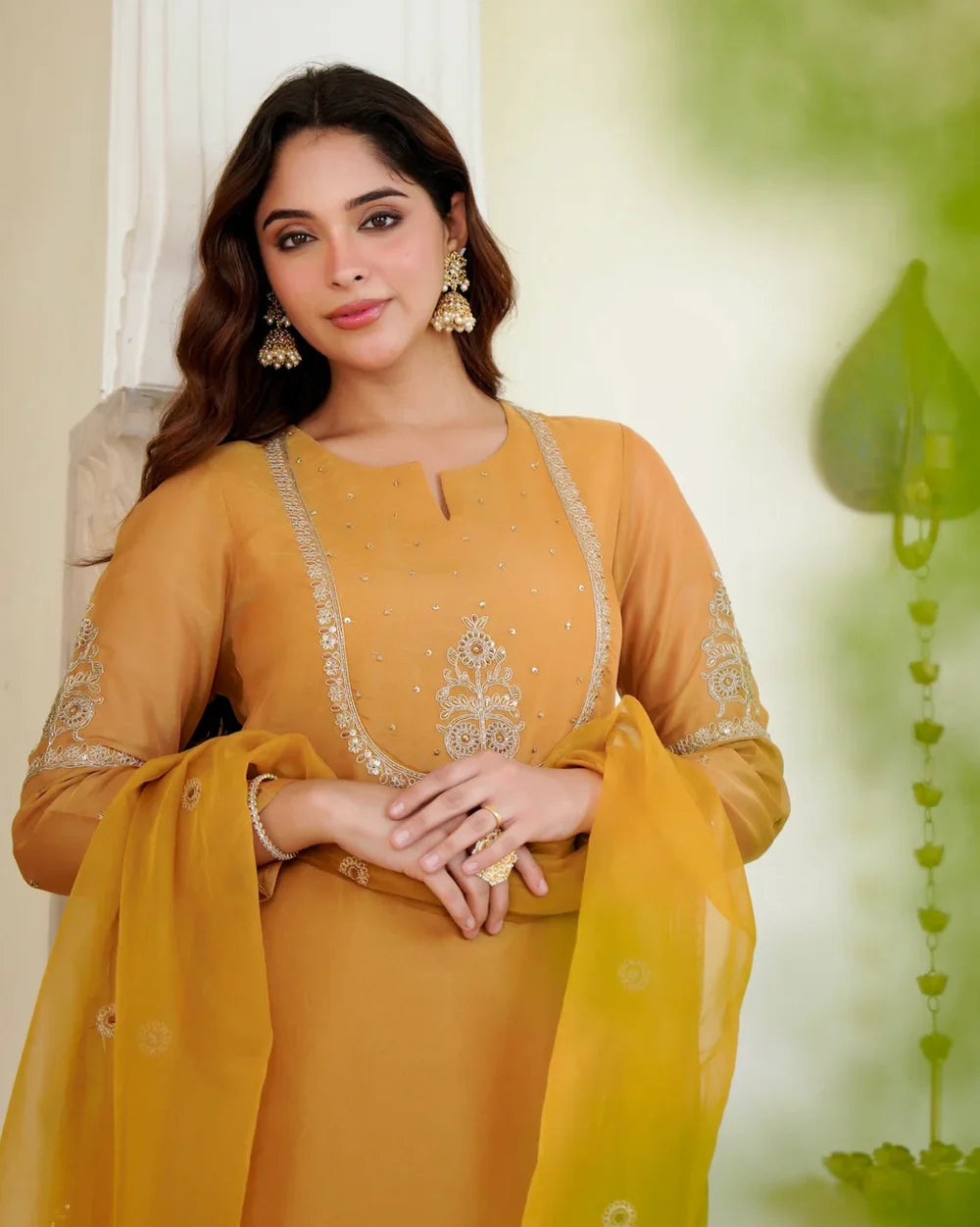 "Meher" tissue silk farshi suit