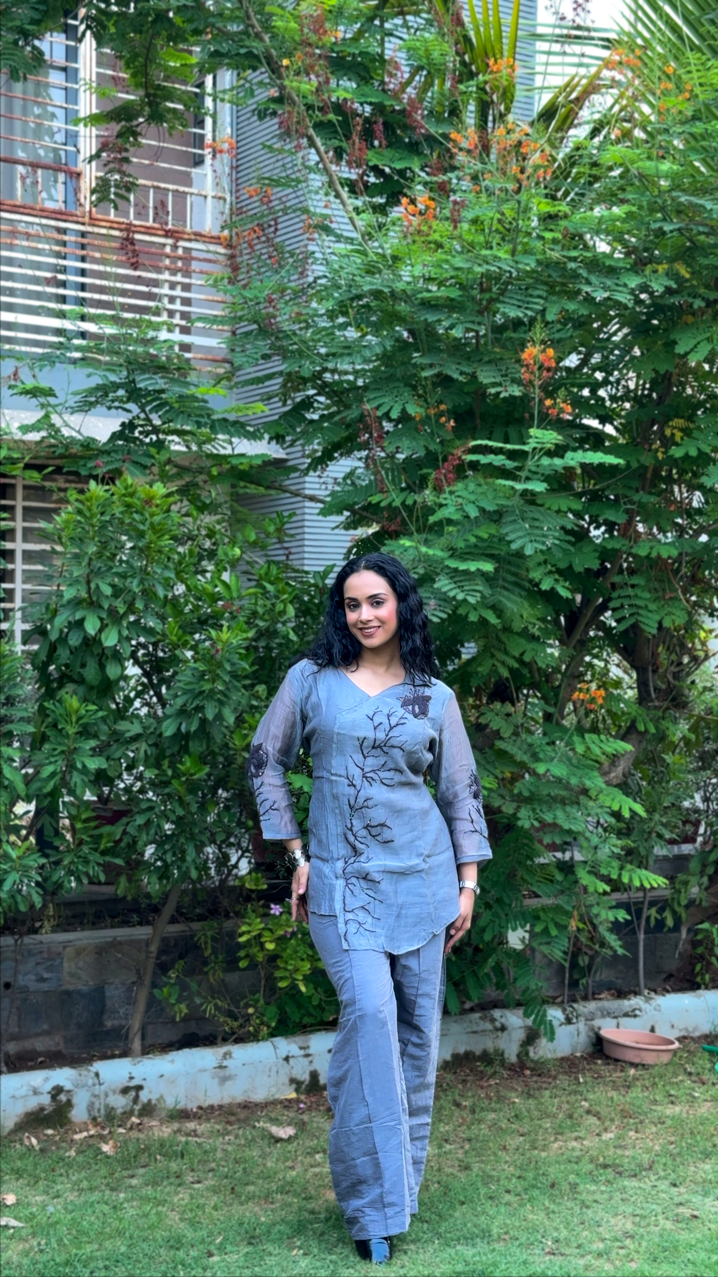 Dipika Mul Chanderi Co-Ord Set