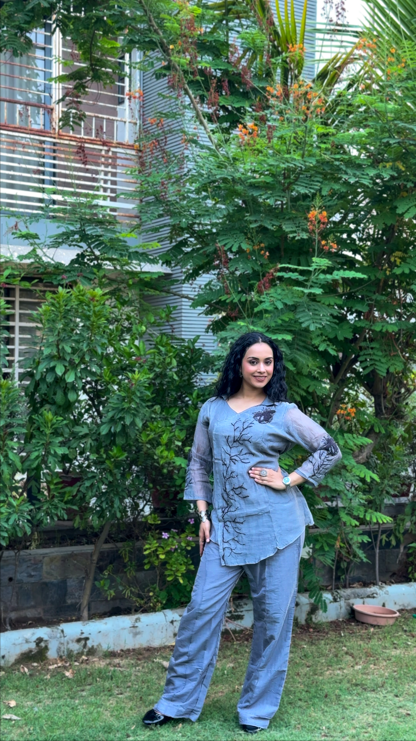 Dipika Mul Chanderi Co-Ord Set