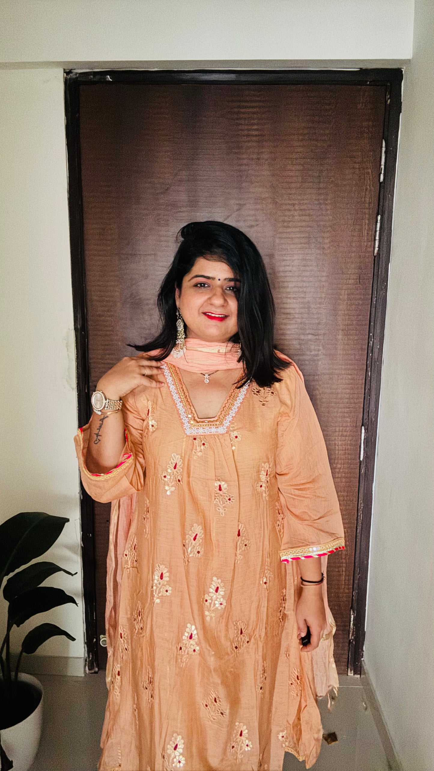 Sandhya Mul Chanderi suit