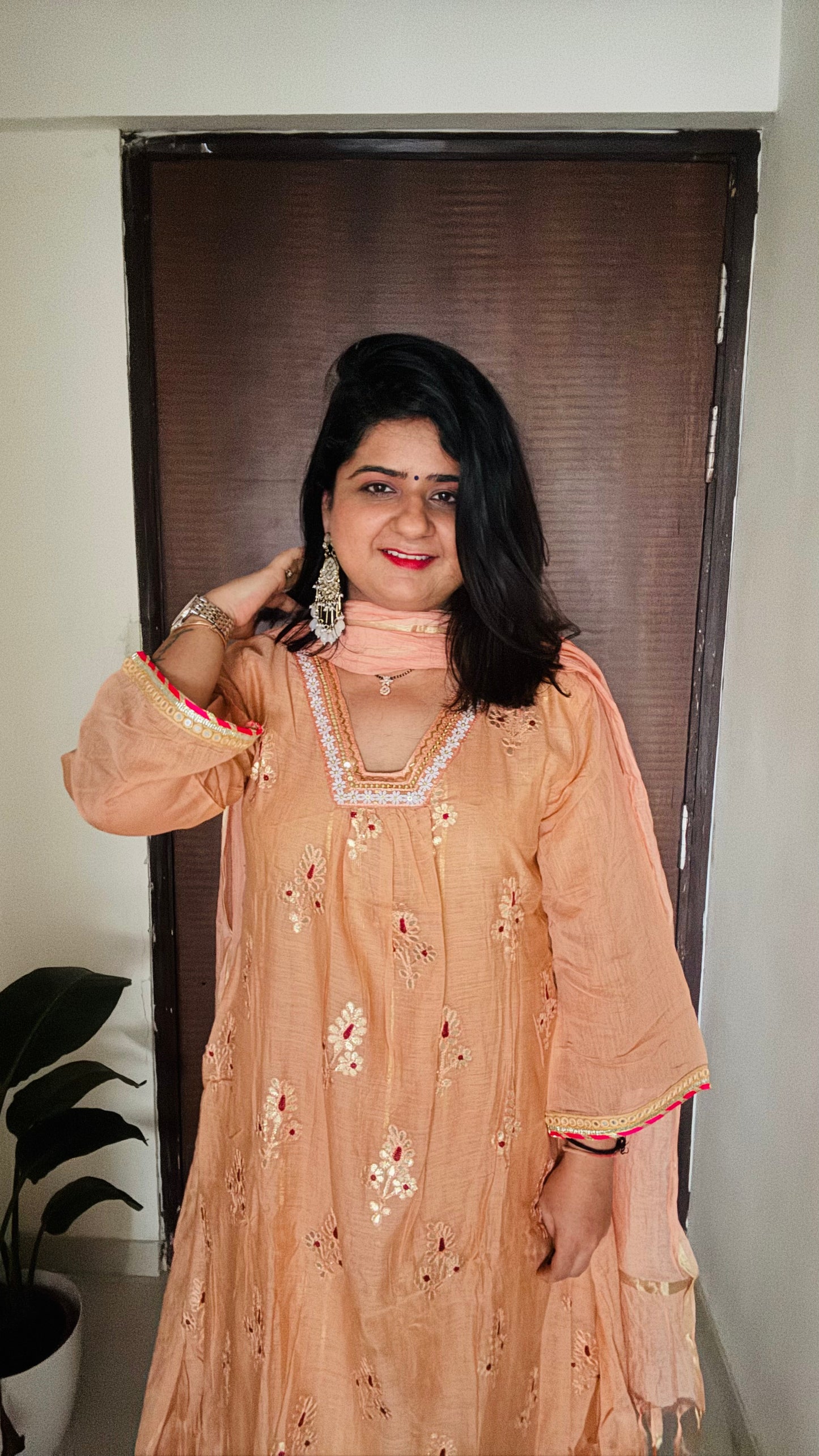 Sandhya Mul Chanderi suit