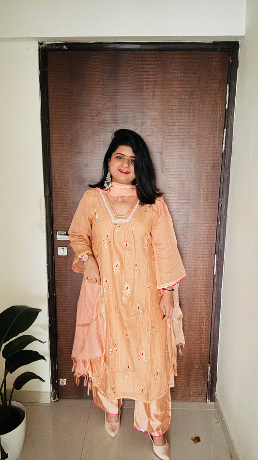 Sandhya Mul Chanderi suit
