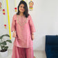 "Suhana" pure tissue sharara set