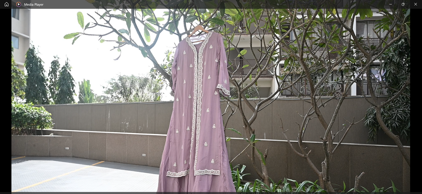 Gown with shrug style with pearl,zardoshi handwork!