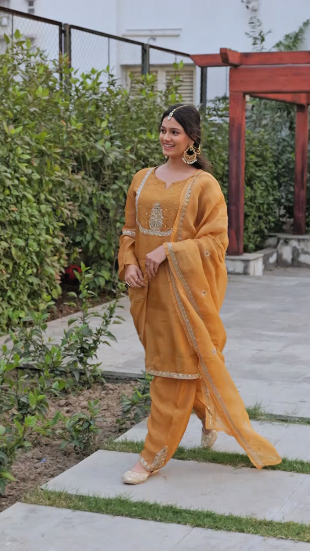 "Meher" tissue silk farshi suit