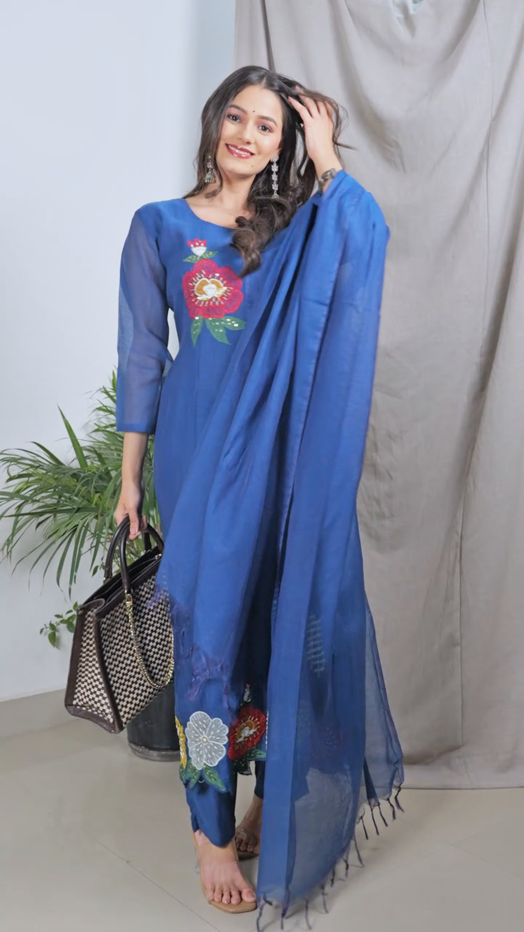 Jasmin Mul Chanderi Suit