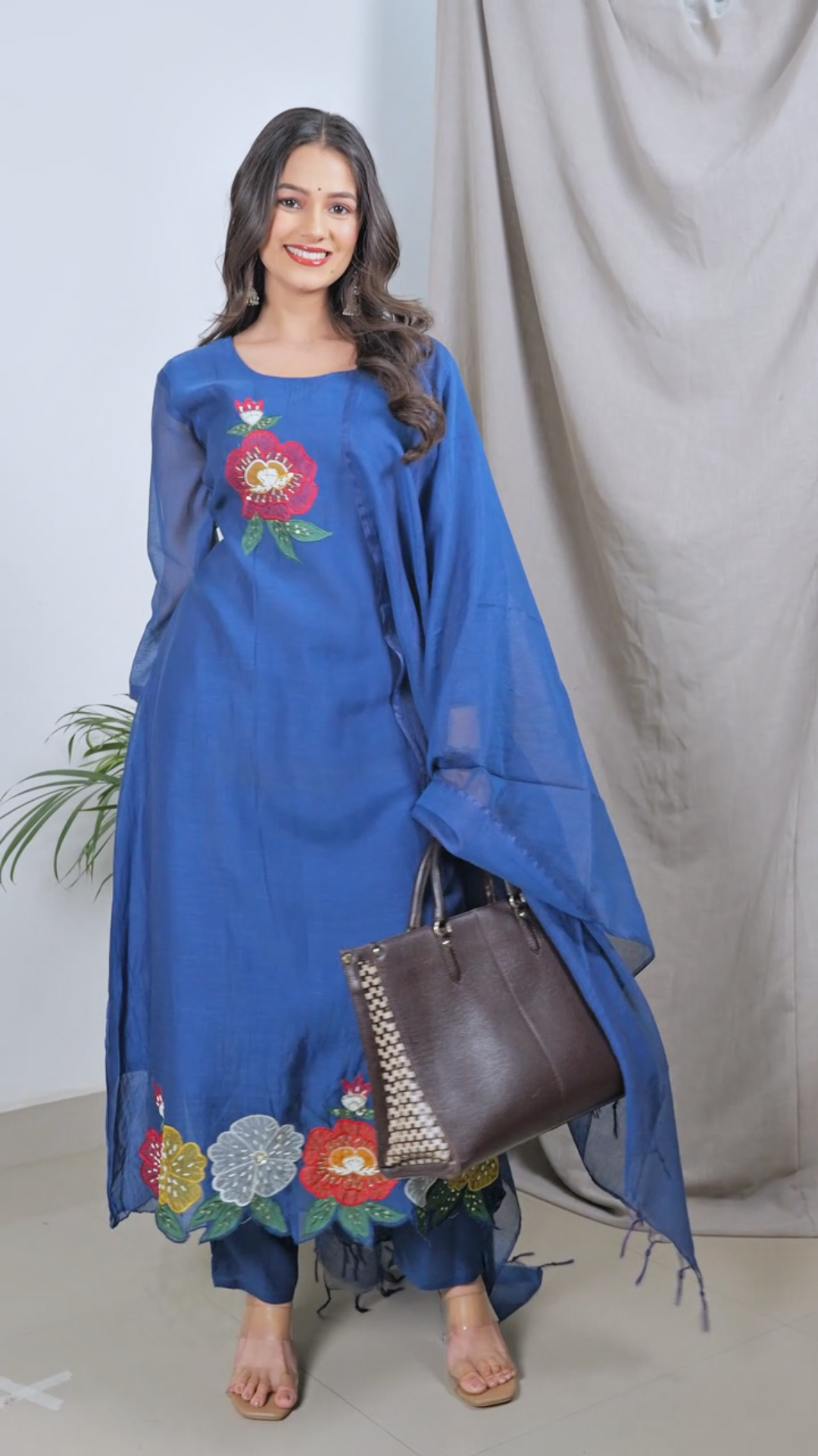 Jasmin Mul Chanderi Suit