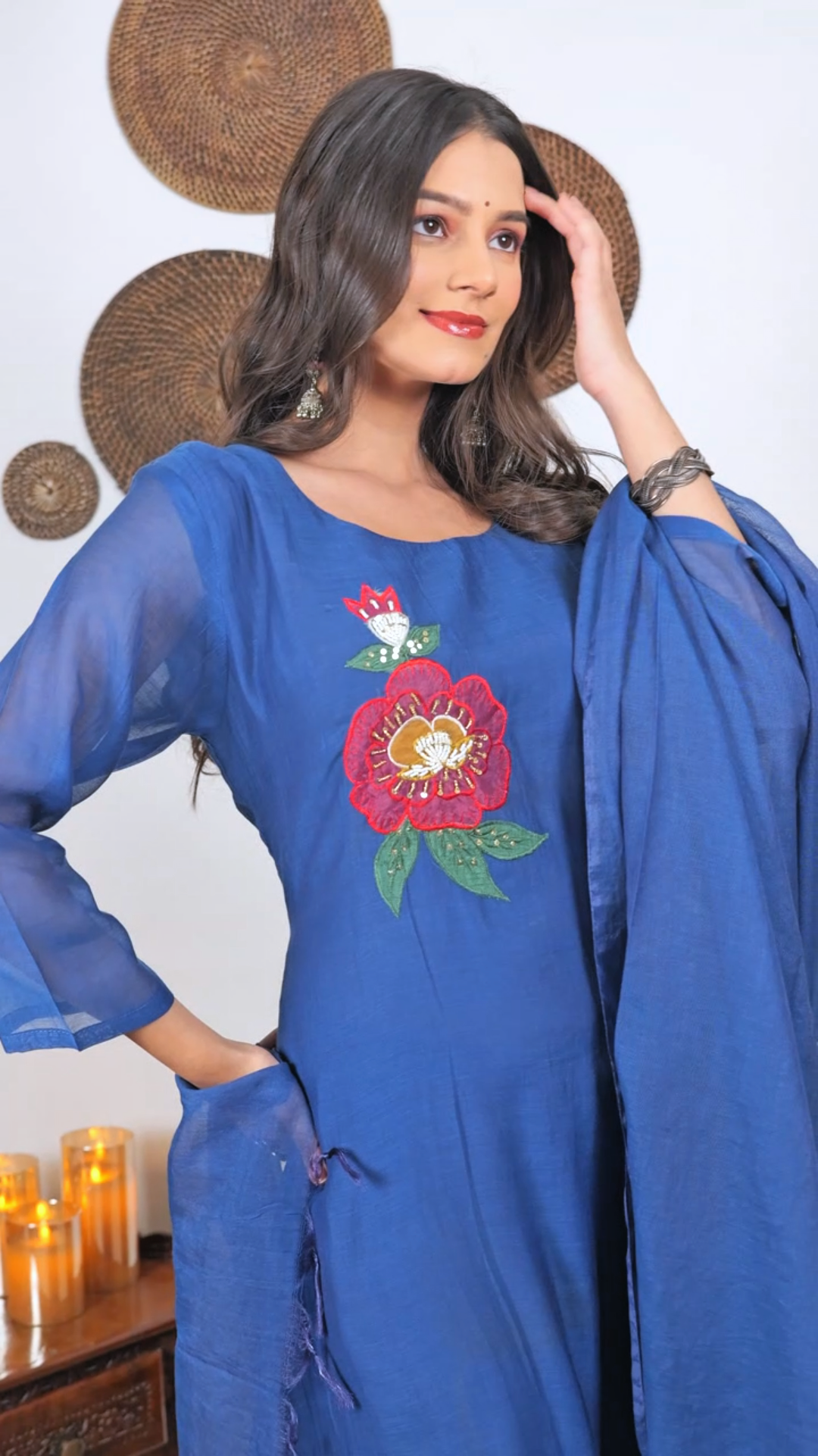 Jasmin Mul Chanderi Suit