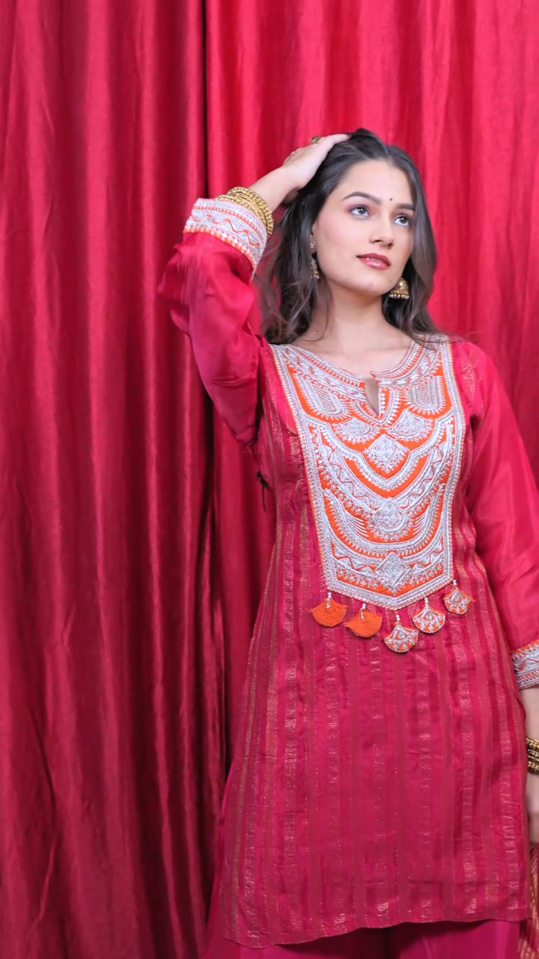 "Rani" soft silk sharara set