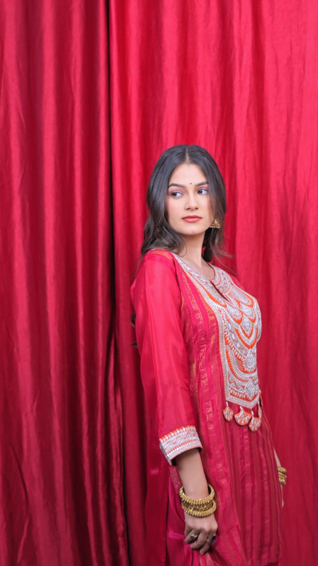 "Rani" soft silk sharara set