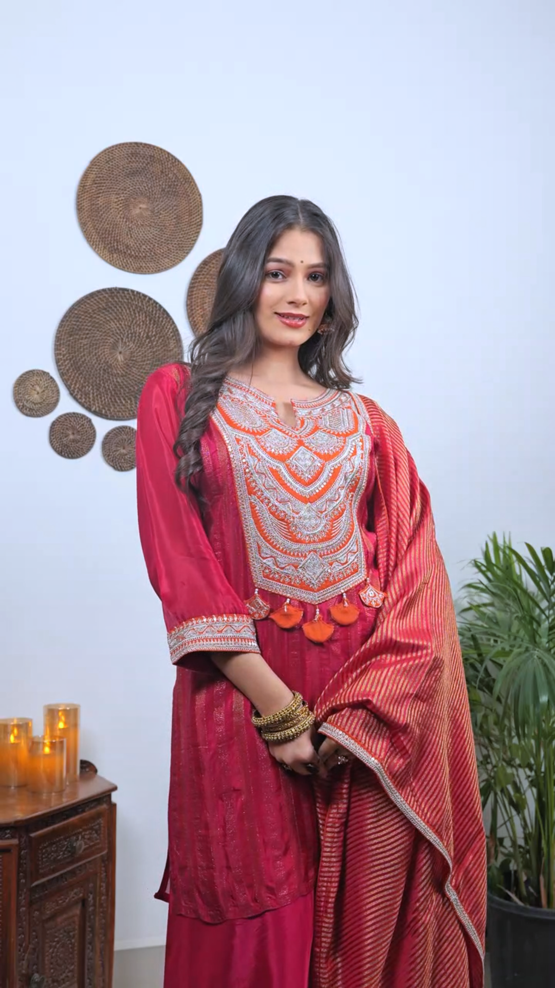 "Rani" soft silk sharara set