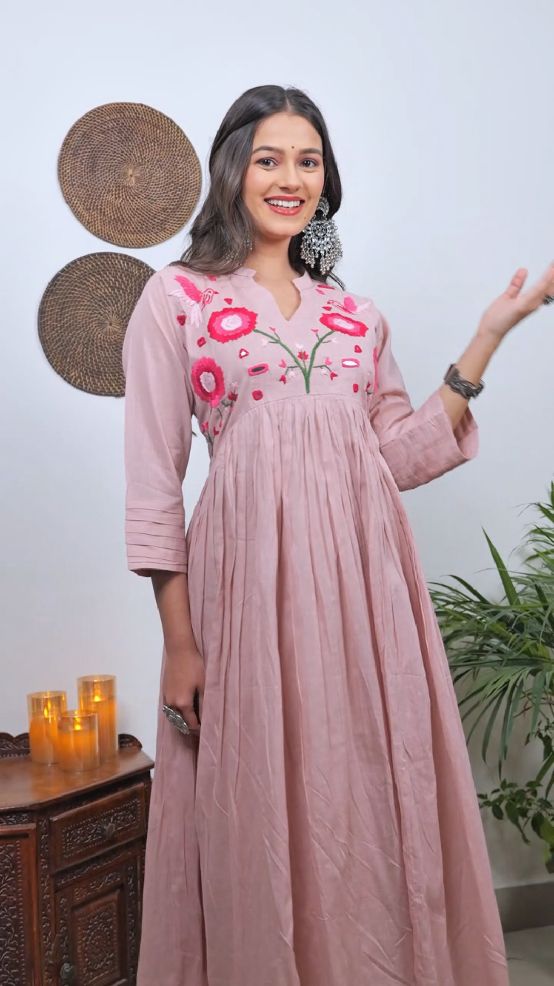 "Radhe" Mul cotton gown .