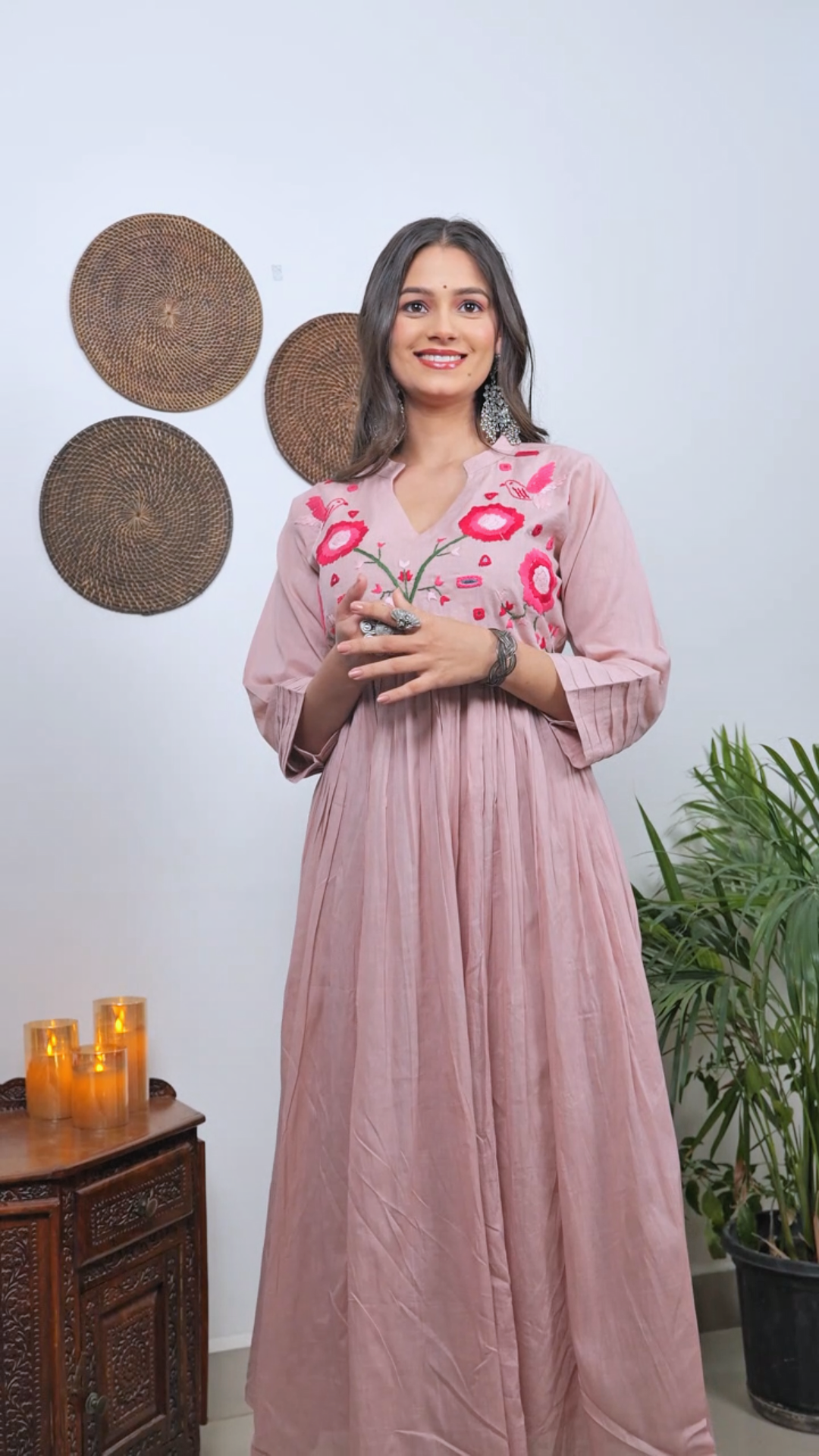 "Radhe" Mul cotton gown .