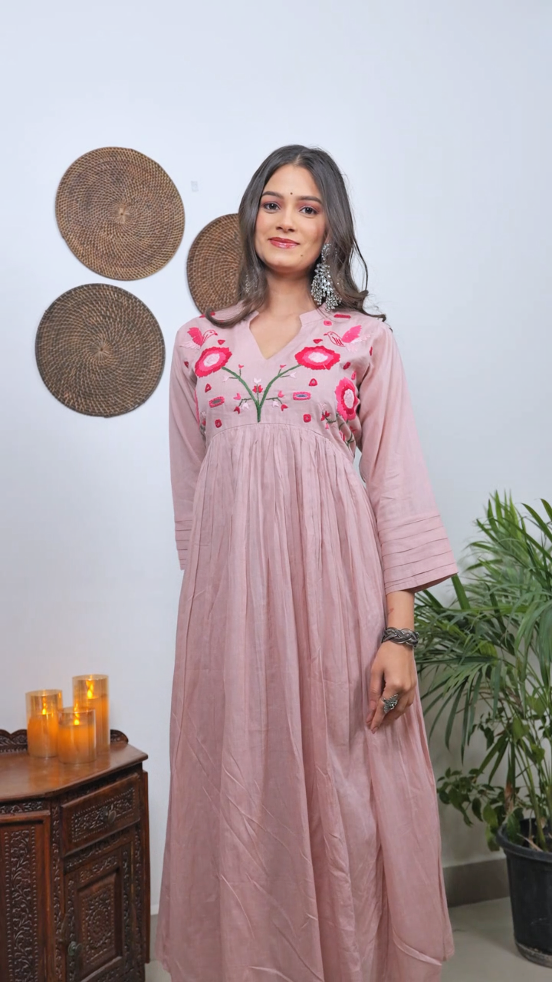 "Radhe" Mul cotton gown .