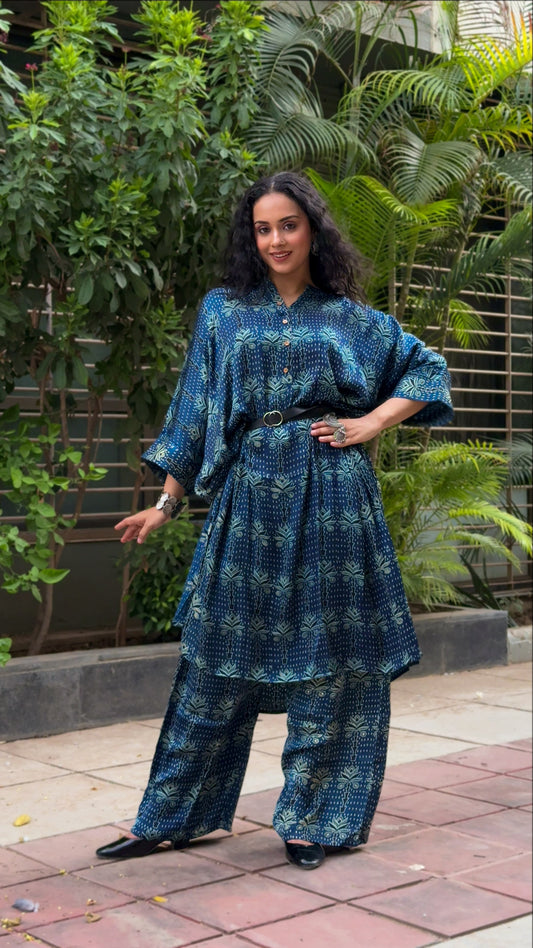 Chandni Luxe Ajark Co-ord Set